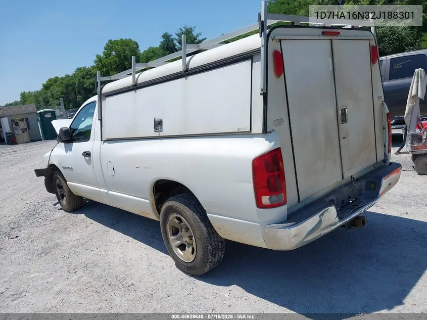 2002 Dodge Ram 1500 St VIN: 1D7HA16N32J188301 Lot: 45639648
