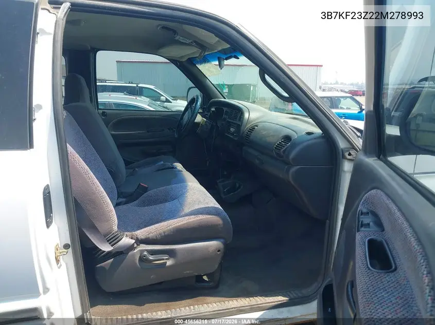 2002 Dodge Ram 2500 St VIN: 3B7KF23Z22M278993 Lot: 45656215