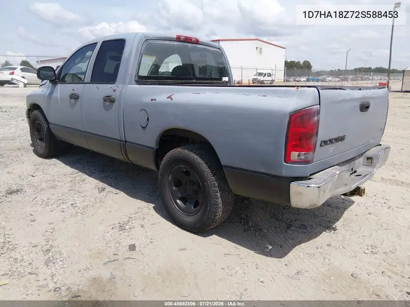 2002 Dodge Ram 1500 St VIN: 1D7HA18Z72S588453 Lot: 45692306