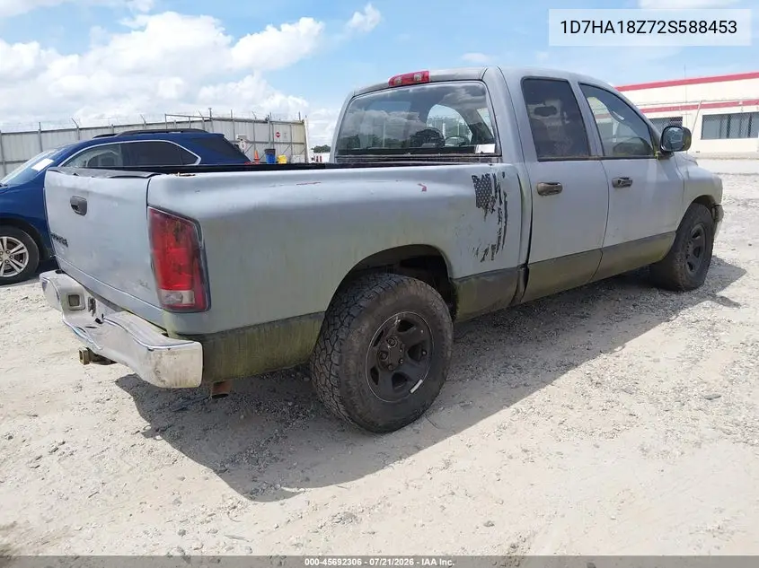 2002 Dodge Ram 1500 St VIN: 1D7HA18Z72S588453 Lot: 45692306