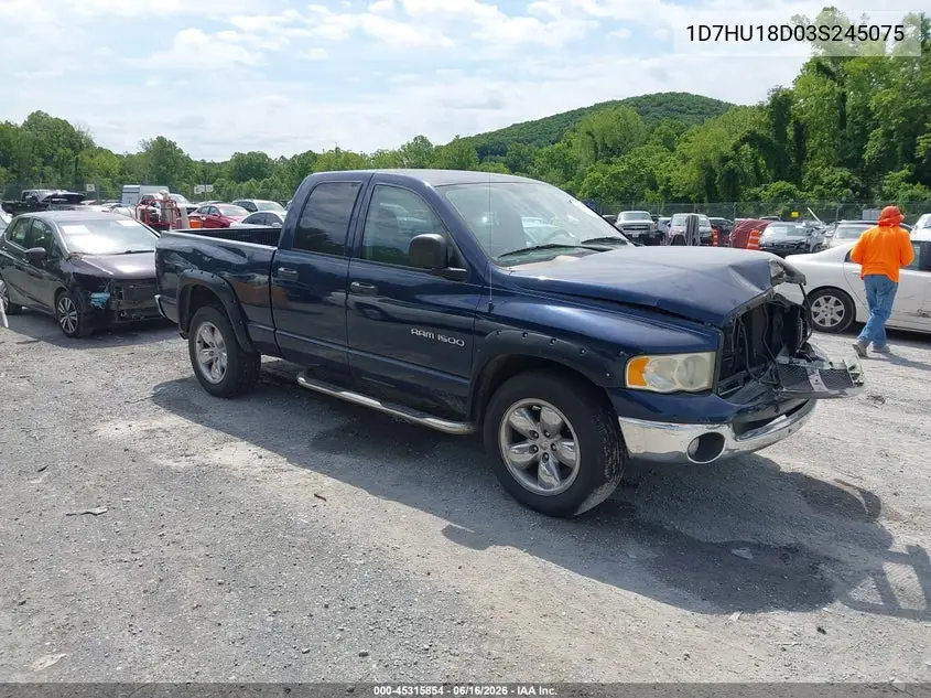 2003 Dodge Ram 1500 VIN: 1D7HU18D03S245075 Lot: 45315854