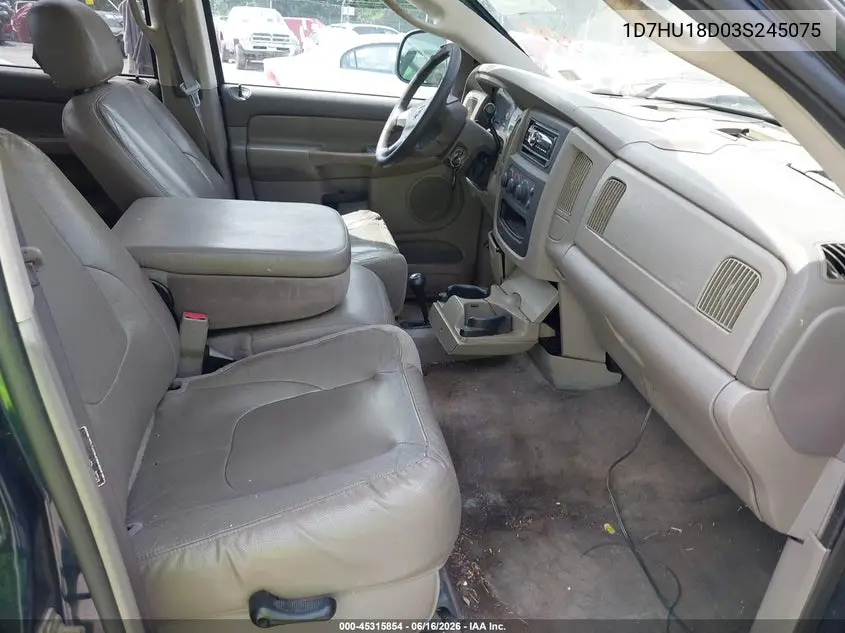 2003 Dodge Ram 1500 VIN: 1D7HU18D03S245075 Lot: 45315854