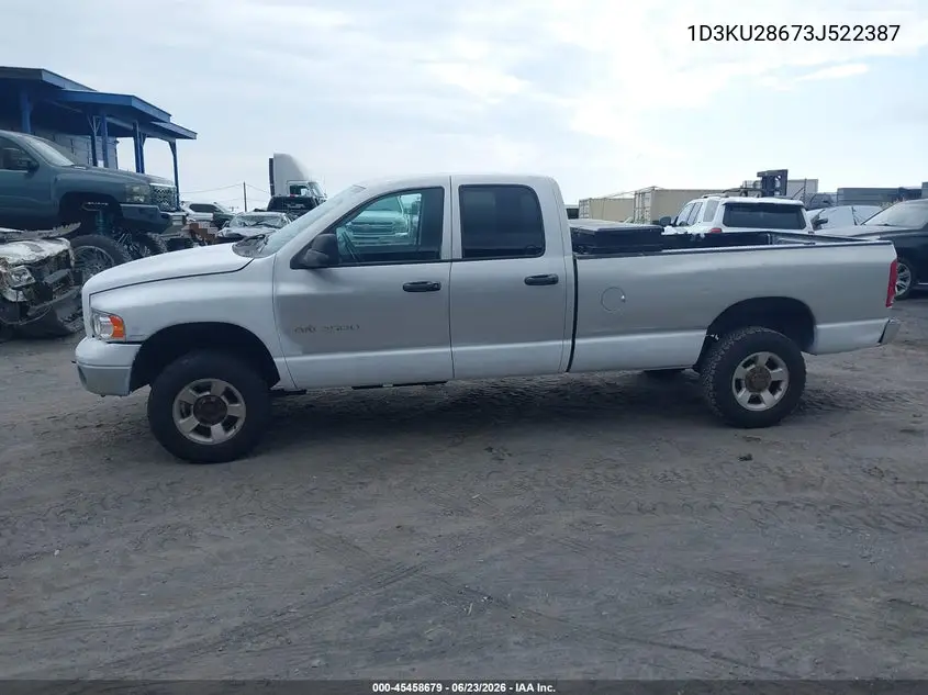 2003 Dodge Ram 2500 Slt/Laramie/St VIN: 1D3KU28673J522387 Lot: 45458679
