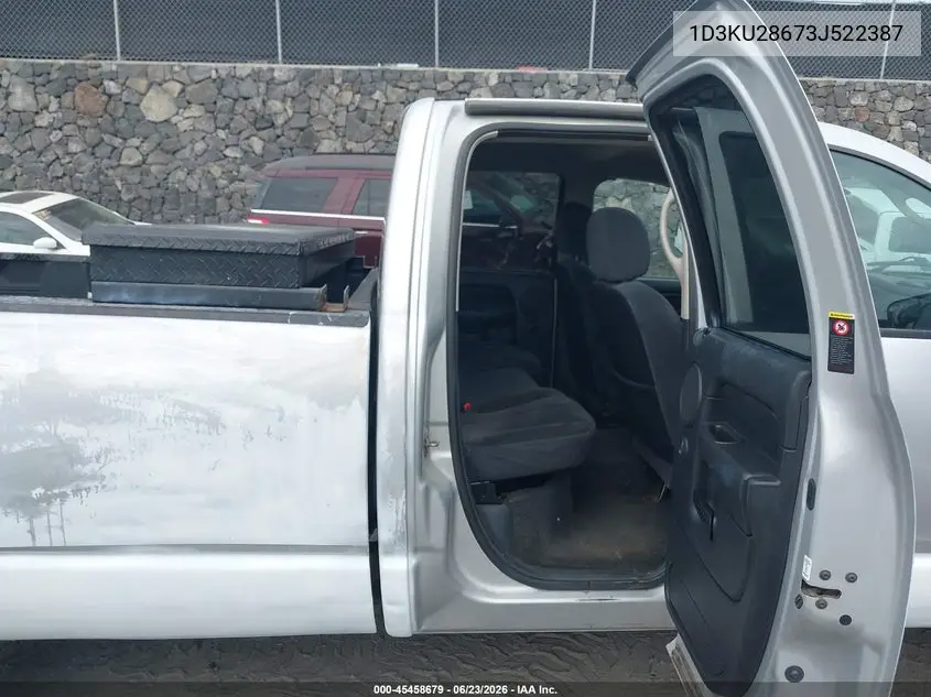 2003 Dodge Ram 2500 Slt/Laramie/St VIN: 1D3KU28673J522387 Lot: 45458679
