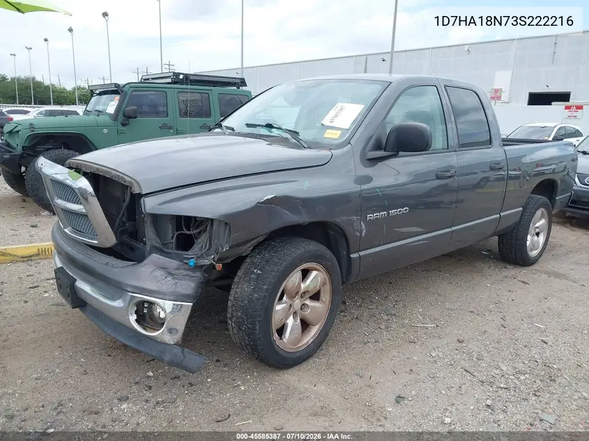2003 Dodge Ram 1500 Slt/Laramie/St VIN: 1D7HA18N73S222216 Lot: 45585387
