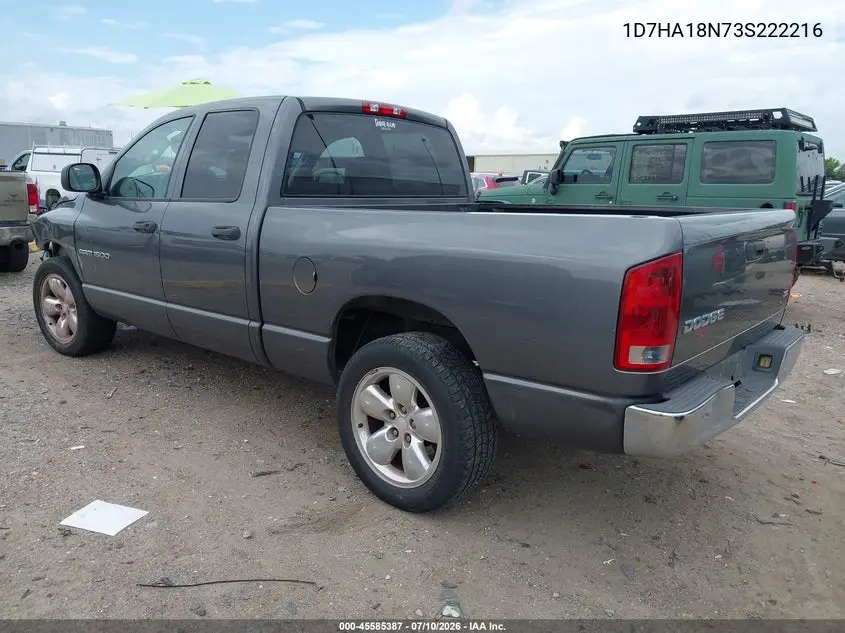 2003 Dodge Ram 1500 Slt/Laramie/St VIN: 1D7HA18N73S222216 Lot: 45585387