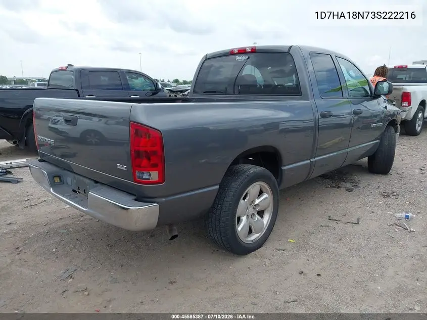 2003 Dodge Ram 1500 Slt/Laramie/St VIN: 1D7HA18N73S222216 Lot: 45585387