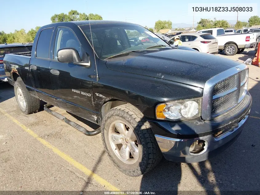 2003 Dodge Ram 1500 Slt/Laramie/St VIN: 1D3HU18Z33J508033 Lot: 45668703