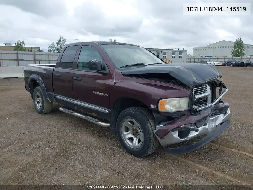 2004 Dodge Ram 1500 Slt/Laramie VIN: 1D7HU18D44J145519 Lot: 12624440