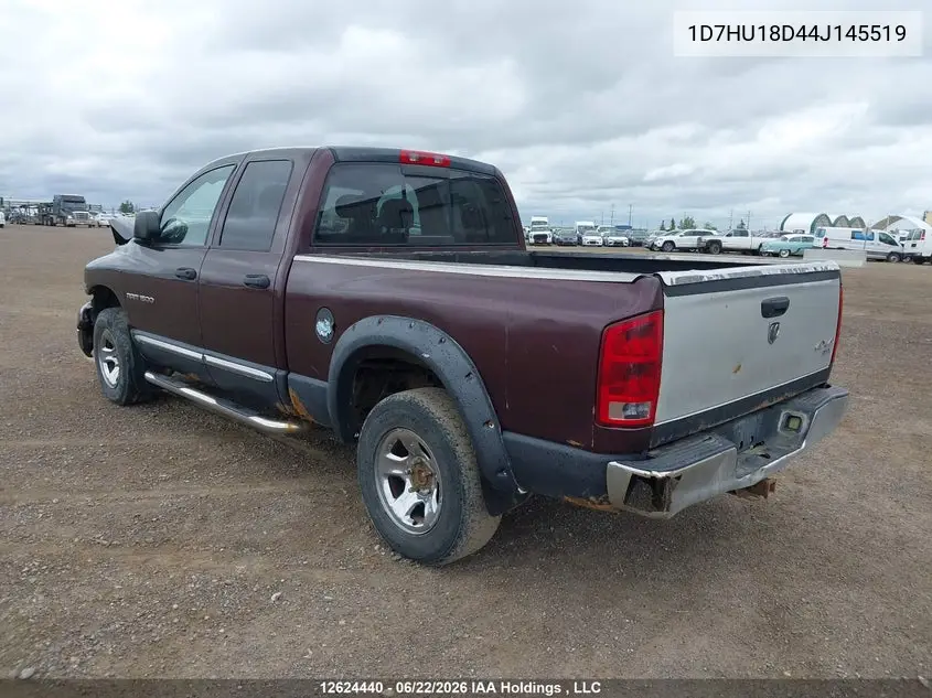 2004 Dodge Ram 1500 Slt/Laramie VIN: 1D7HU18D44J145519 Lot: 12624440
