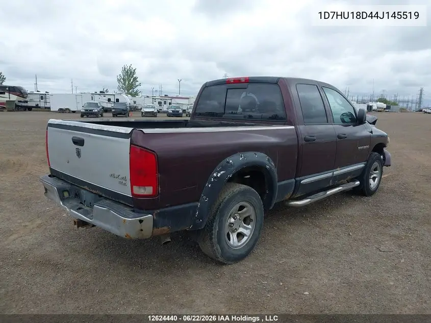 2004 Dodge Ram 1500 Slt/Laramie VIN: 1D7HU18D44J145519 Lot: 12624440