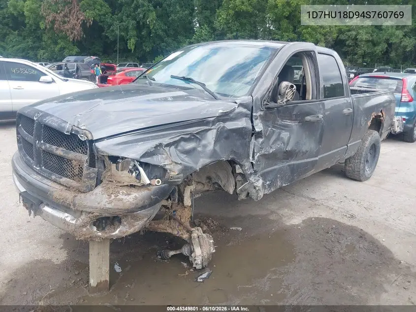 2004 Dodge Ram 1500 Slt/Laramie VIN: 1D7HU18D94S760769 Lot: 45349801