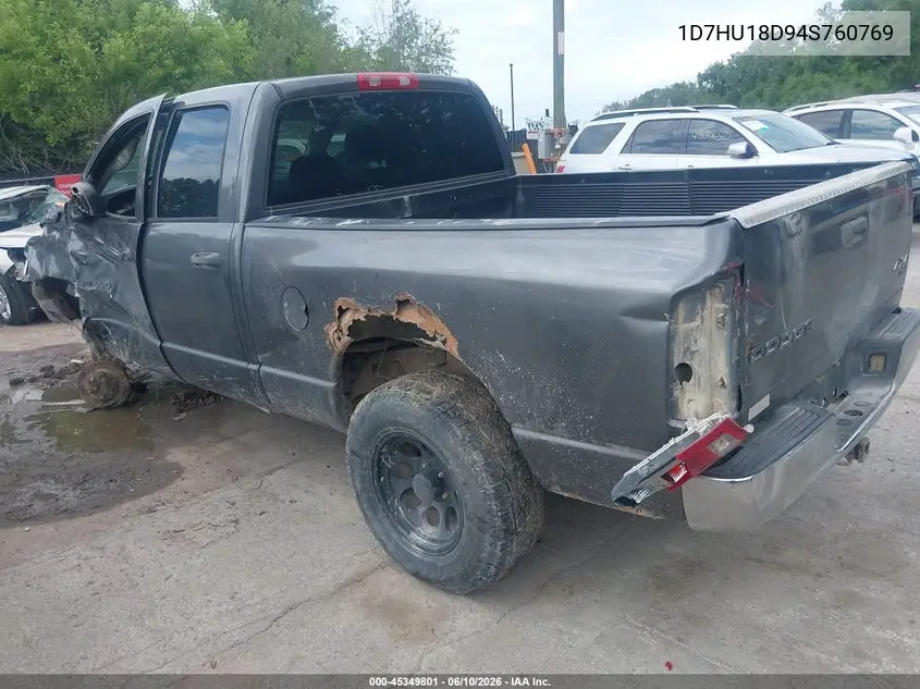 2004 Dodge Ram 1500 Slt/Laramie VIN: 1D7HU18D94S760769 Lot: 45349801