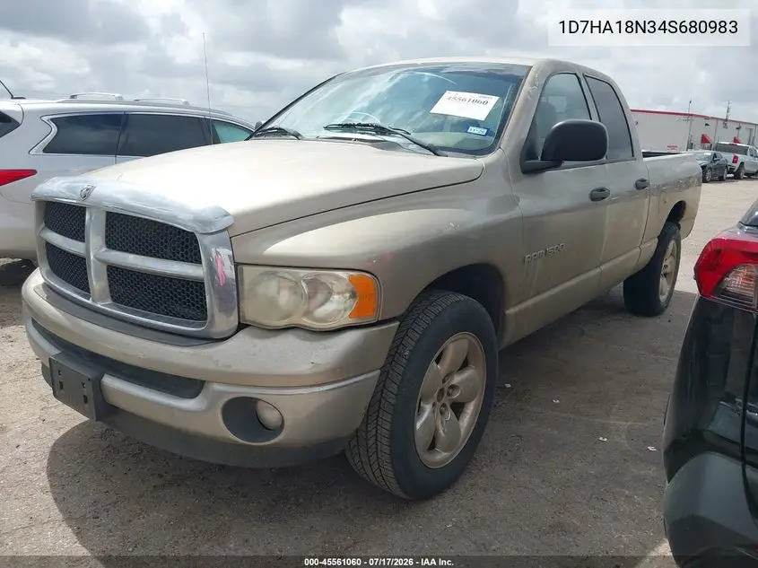 2004 Dodge Ram 1500 Slt/Laramie VIN: 1D7HA18N34S680983 Lot: 45561060