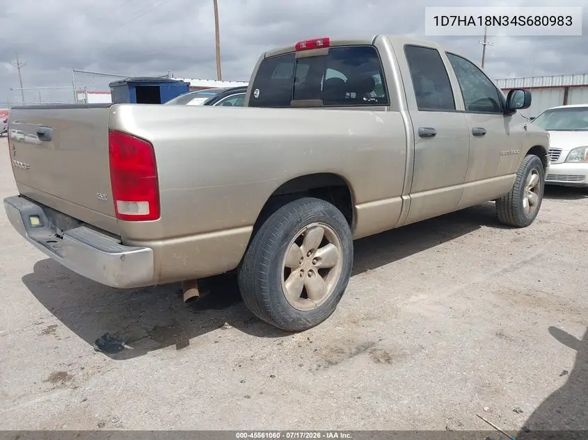 2004 Dodge Ram 1500 Slt/Laramie VIN: 1D7HA18N34S680983 Lot: 45561060