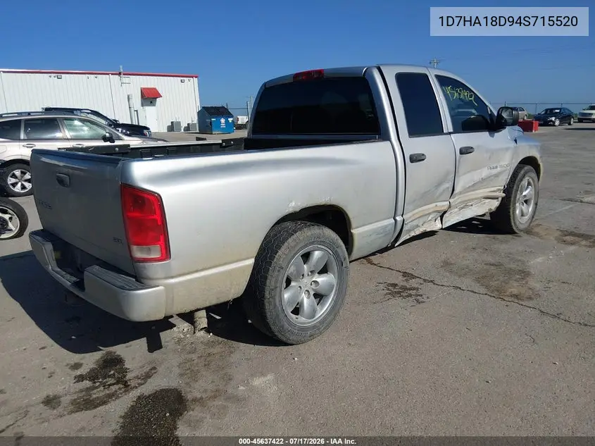 2004 Dodge Ram 1500 Slt/Laramie VIN: 1D7HA18D94S715520 Lot: 45637422