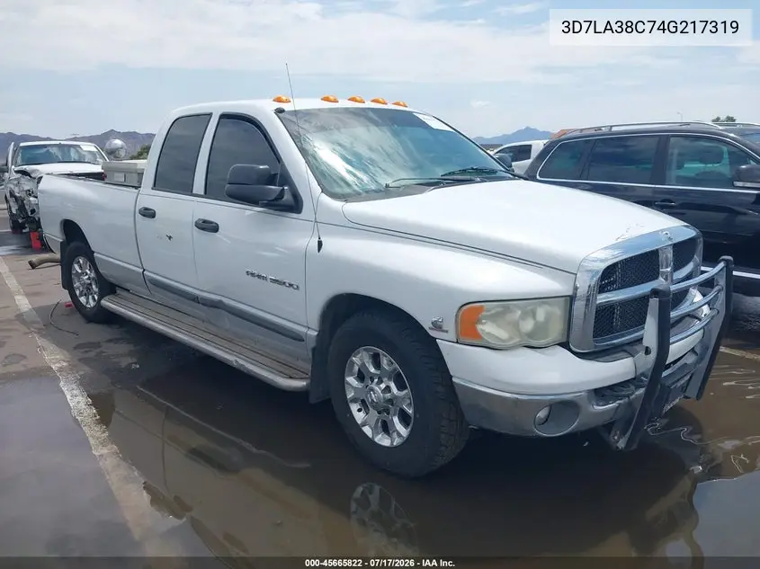 2004 Dodge Ram 3500 Slt/Laramie VIN: 3D7LA38C74G217319 Lot: 45665822
