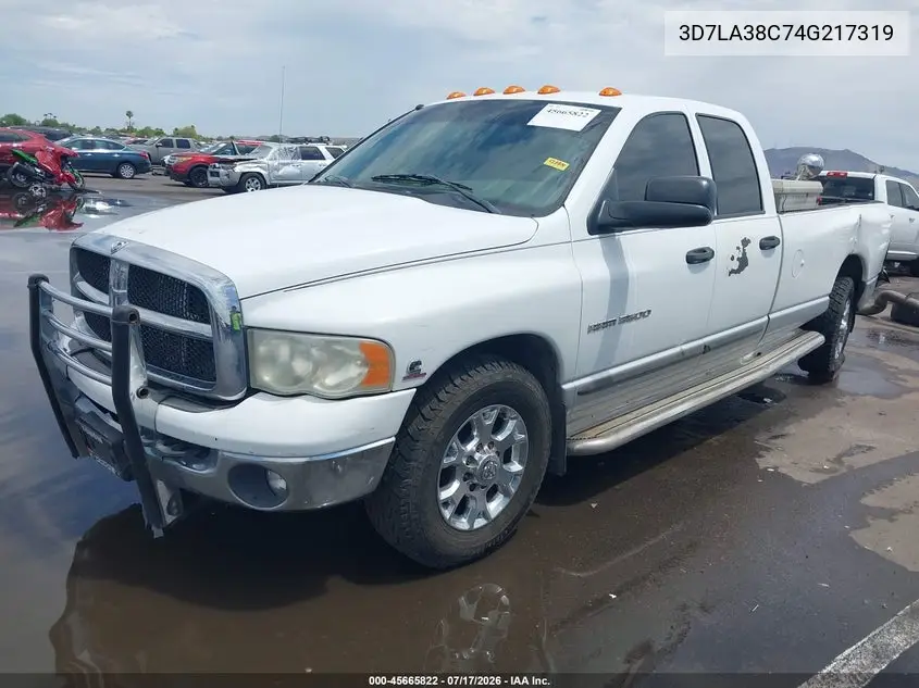 2004 Dodge Ram 3500 Slt/Laramie VIN: 3D7LA38C74G217319 Lot: 45665822