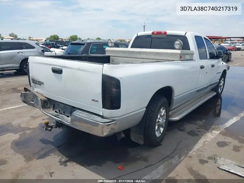 2004 Dodge Ram 3500 Slt/Laramie VIN: 3D7LA38C74G217319 Lot: 45665822