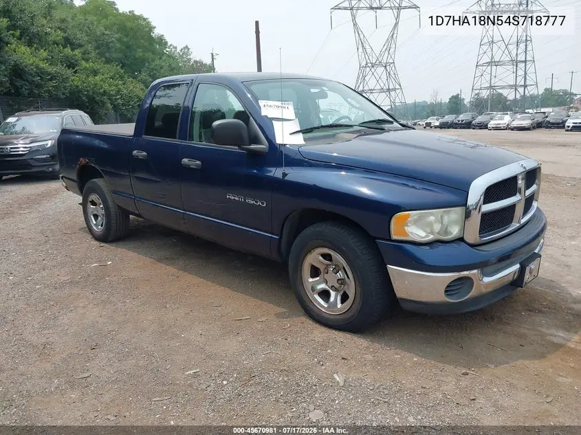 2004 Dodge Ram 1500 Slt/Laramie VIN: 1D7HA18N54S718777 Lot: 45670981