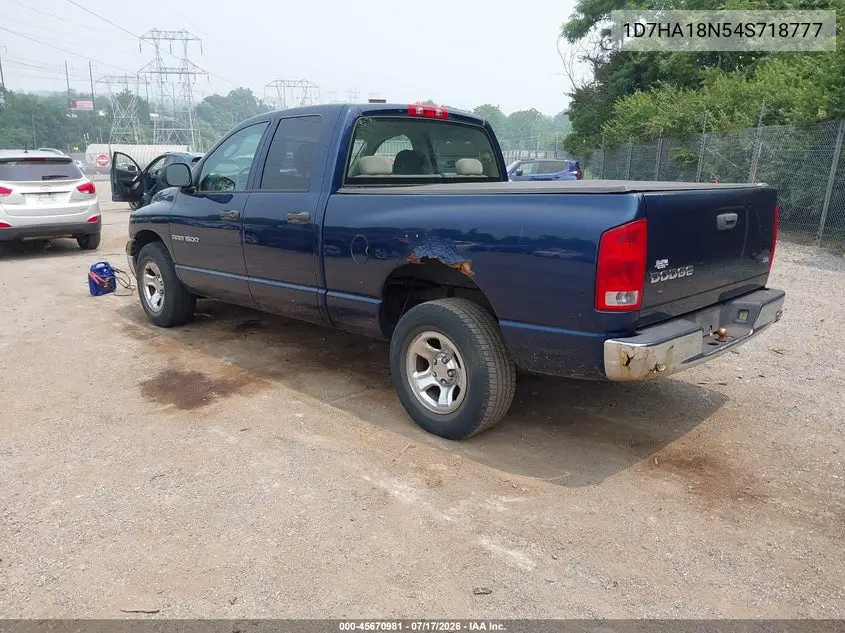 2004 Dodge Ram 1500 Slt/Laramie VIN: 1D7HA18N54S718777 Lot: 45670981