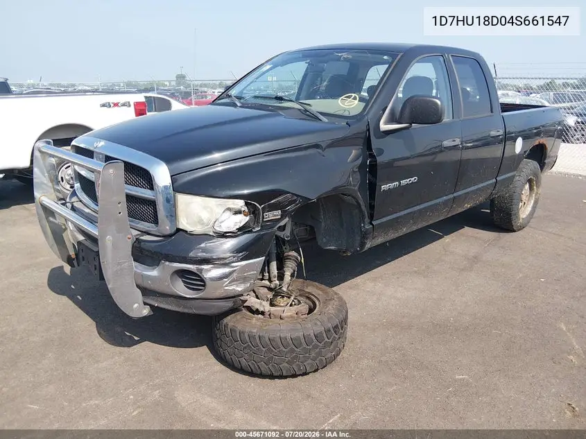 2004 Dodge Ram 1500 Slt/Laramie VIN: 1D7HU18D04S661547 Lot: 45671092