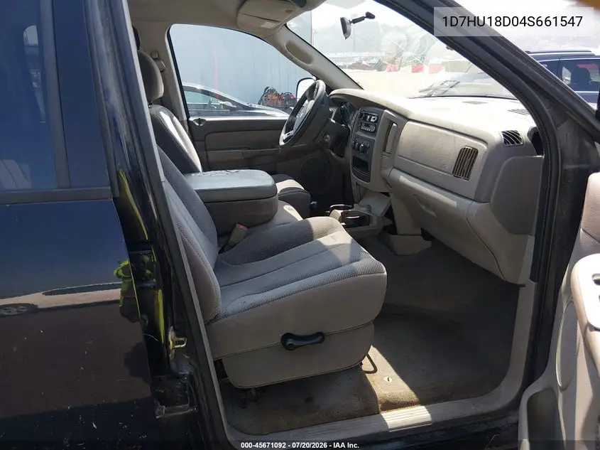 2004 Dodge Ram 1500 Slt/Laramie VIN: 1D7HU18D04S661547 Lot: 45671092