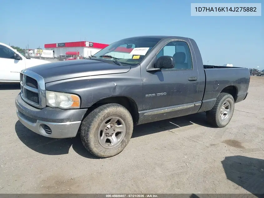 2004 Dodge Ram 1500 St VIN: 1D7HA16K14J275882 Lot: 45688407