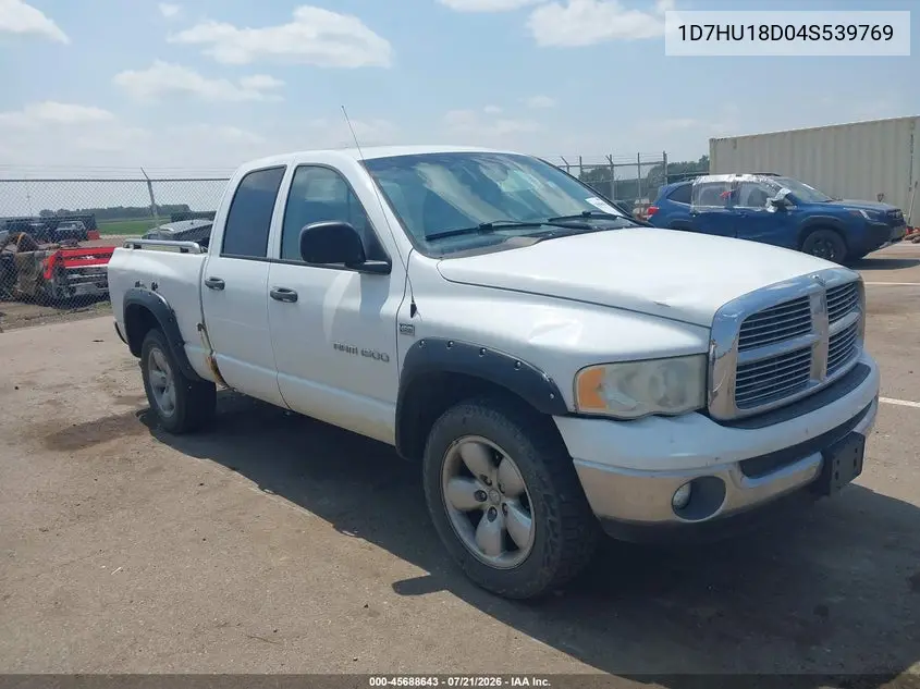 2004 Dodge Ram 1500 Slt/Laramie VIN: 1D7HU18D04S539769 Lot: 45688643