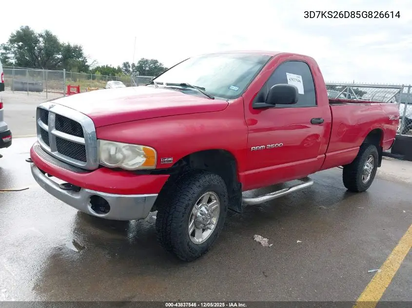 3D7KS26D85G826614 2005 Dodge Ram 2500 Slt/Laramie
