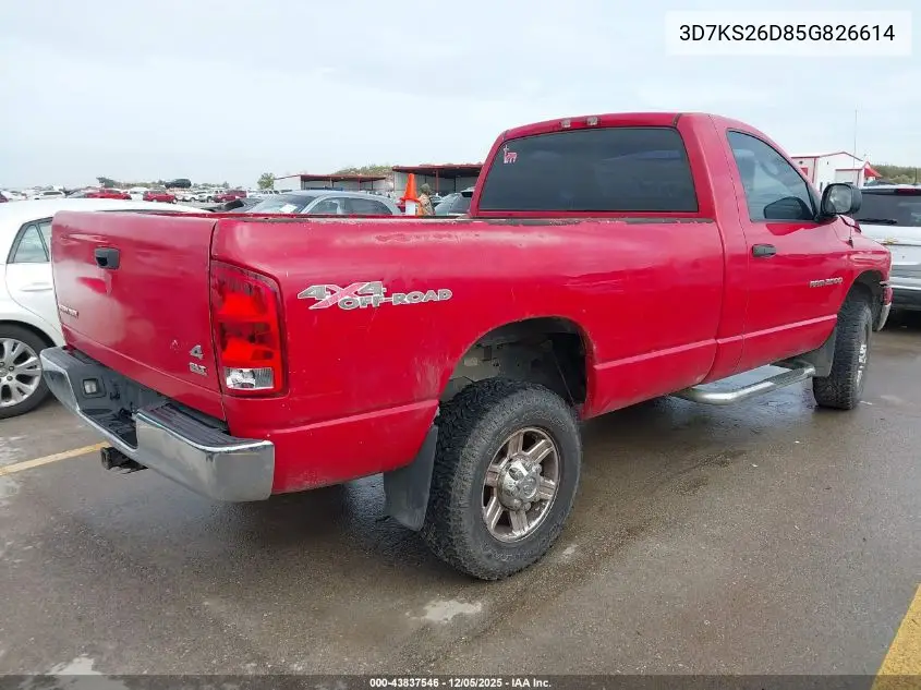 3D7KS26D85G826614 2005 Dodge Ram 2500 Slt/Laramie