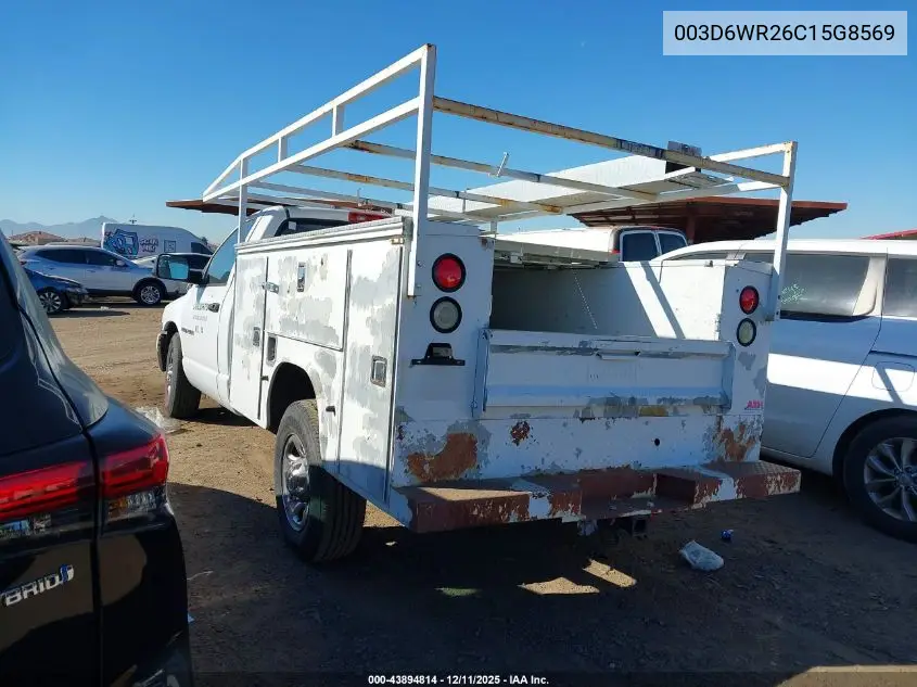 003D6WR26C15G8569 2005 Dodge Ram 2500 St/Slt