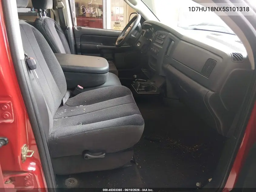2005 Dodge Ram 1500 Slt/Laramie VIN: 1D7HU18NX5S101318 Lot: 45303365