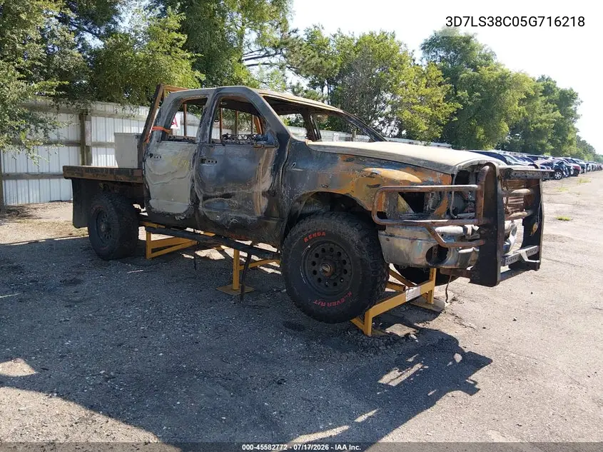2005 Dodge Ram 3500 Slt/Laramie VIN: 3D7LS38C05G716218 Lot: 45582772