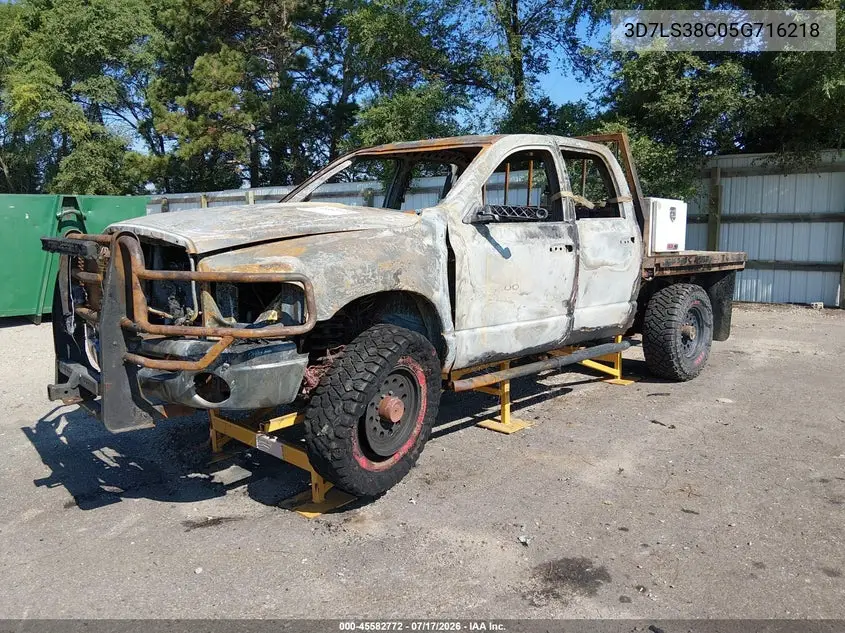 2005 Dodge Ram 3500 Slt/Laramie VIN: 3D7LS38C05G716218 Lot: 45582772