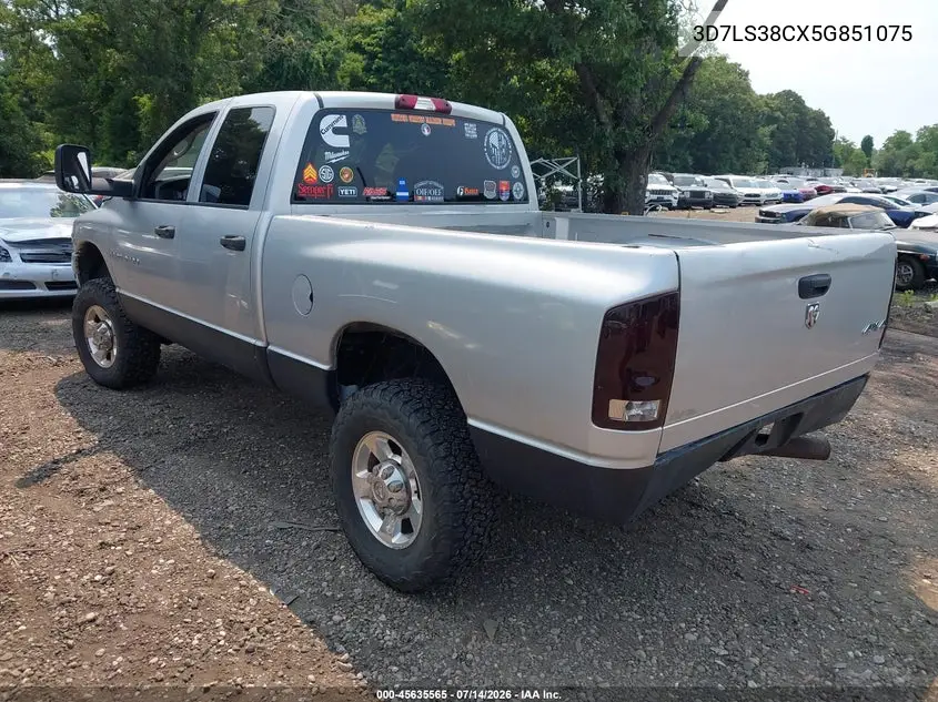2005 Dodge Ram 3500 Slt/Laramie VIN: 3D7LS38CX5G851075 Lot: 45635565
