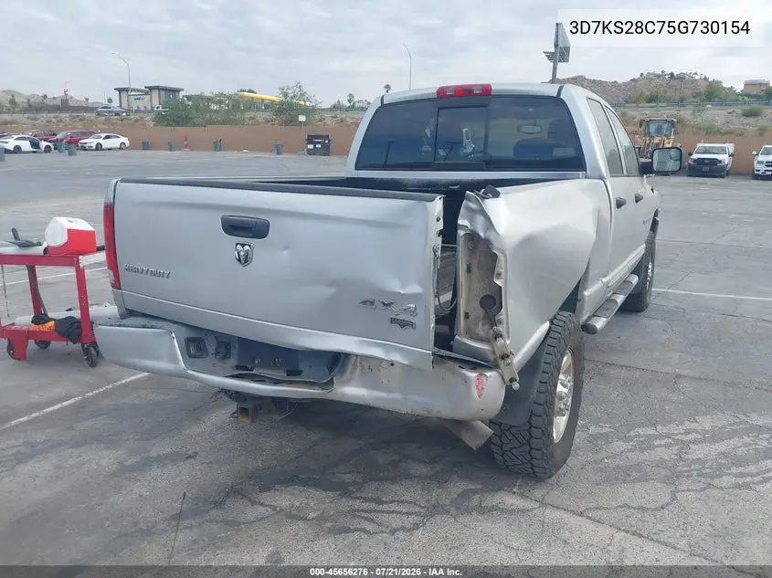 2005 Dodge Ram 2500 Slt/Laramie VIN: 3D7KS28C75G730154 Lot: 45656276