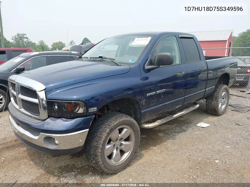 2005 Dodge Ram 1500 Slt/Laramie VIN: 1D7HU18D75S349596 Lot: 45656466