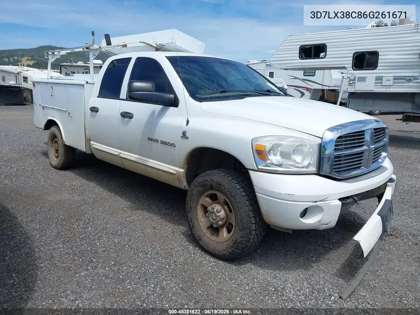 2006 Dodge Ram 3500 Slt/Sport VIN: 3D7LX38C86G261671 Lot: 45351622
