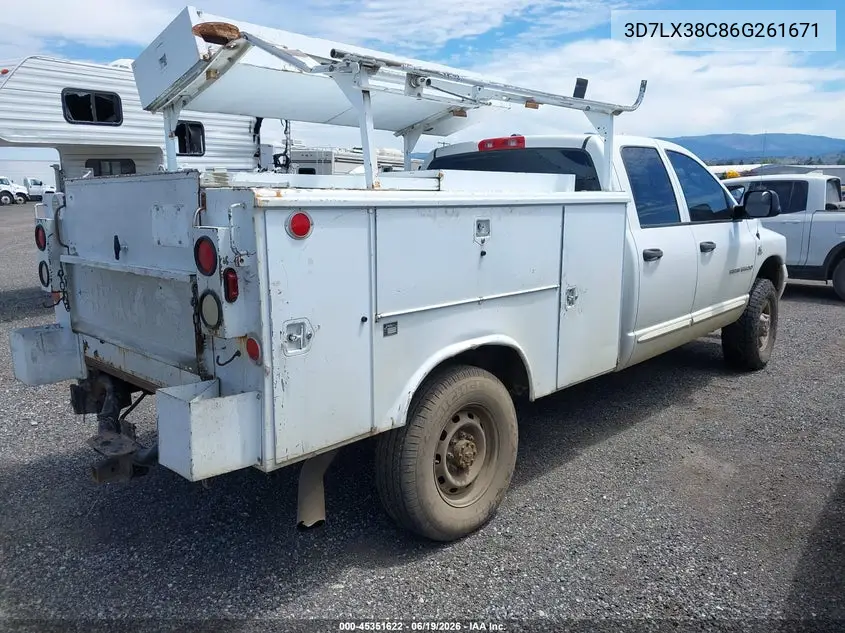 2006 Dodge Ram 3500 Slt/Sport VIN: 3D7LX38C86G261671 Lot: 45351622