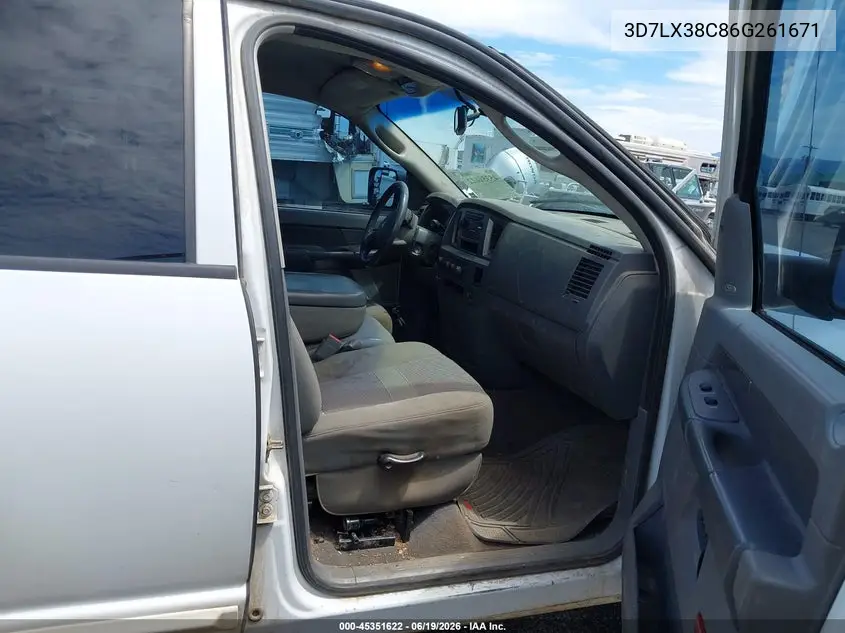2006 Dodge Ram 3500 Slt/Sport VIN: 3D7LX38C86G261671 Lot: 45351622