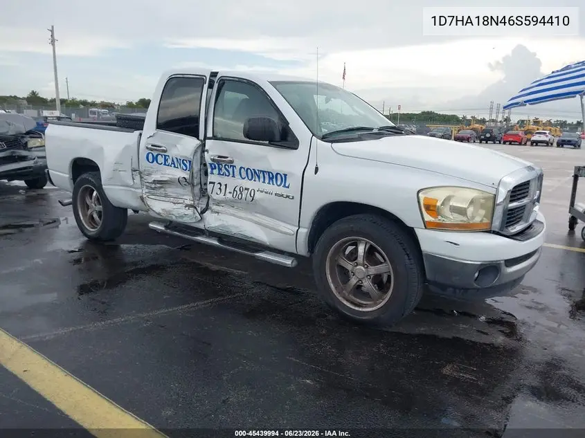 2006 Dodge Ram 1500 Slt VIN: 1D7HA18N46S594410 Lot: 45439994