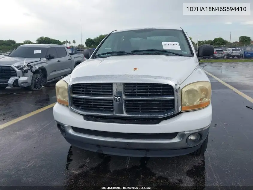 2006 Dodge Ram 1500 Slt VIN: 1D7HA18N46S594410 Lot: 45439994