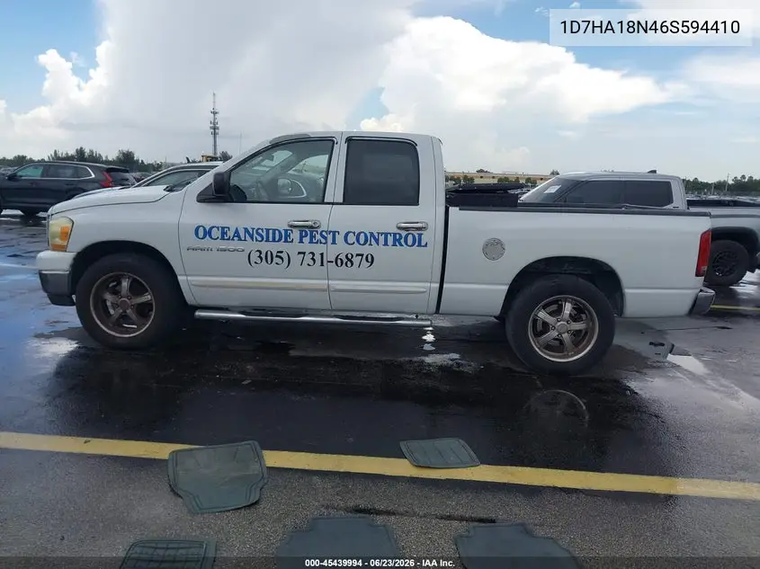 2006 Dodge Ram 1500 Slt VIN: 1D7HA18N46S594410 Lot: 45439994
