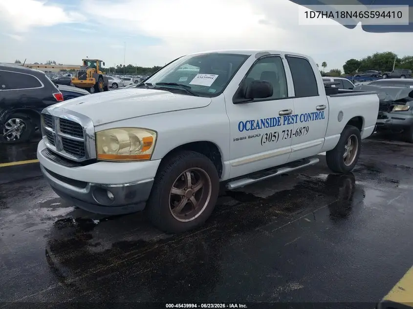 2006 Dodge Ram 1500 Slt VIN: 1D7HA18N46S594410 Lot: 45439994