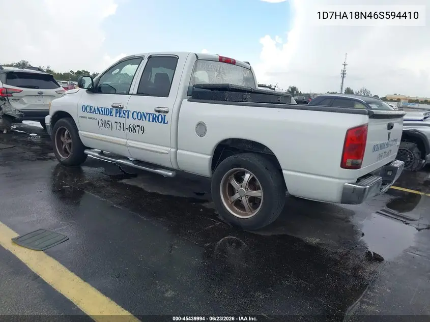 2006 Dodge Ram 1500 Slt VIN: 1D7HA18N46S594410 Lot: 45439994