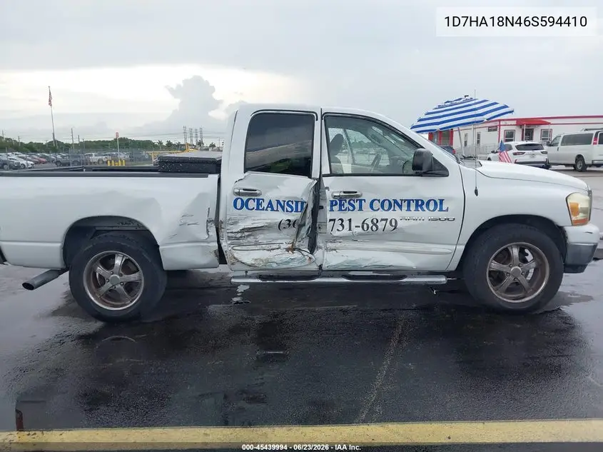 2006 Dodge Ram 1500 Slt VIN: 1D7HA18N46S594410 Lot: 45439994
