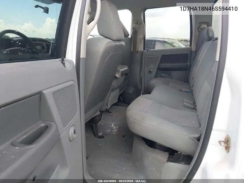 2006 Dodge Ram 1500 Slt VIN: 1D7HA18N46S594410 Lot: 45439994