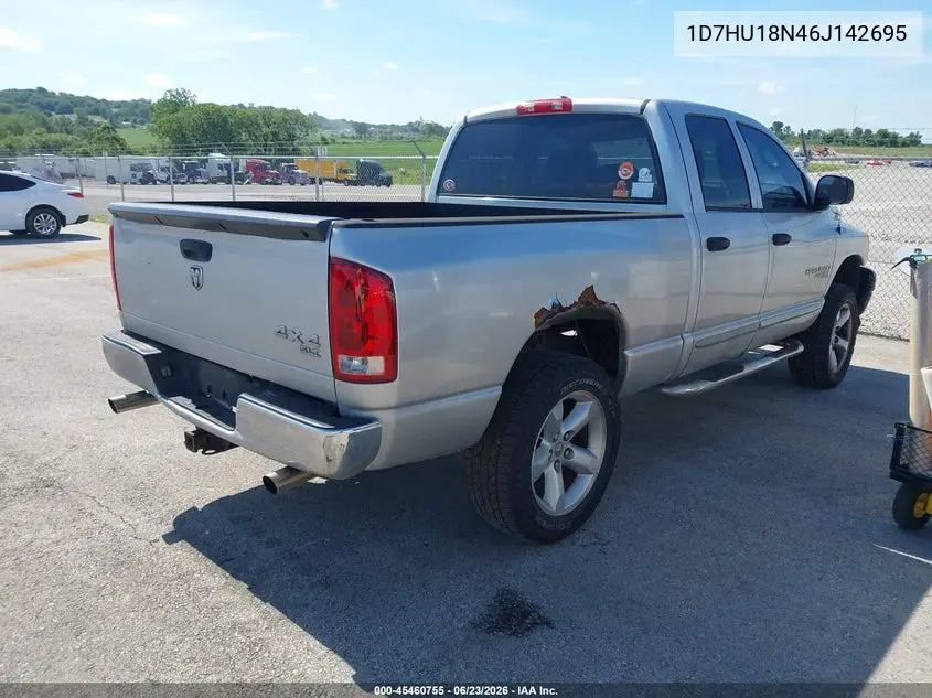 2006 Dodge Ram 1500 Slt/Trx4 Off Road/Sport VIN: 1D7HU18N46J142695 Lot: 45460755