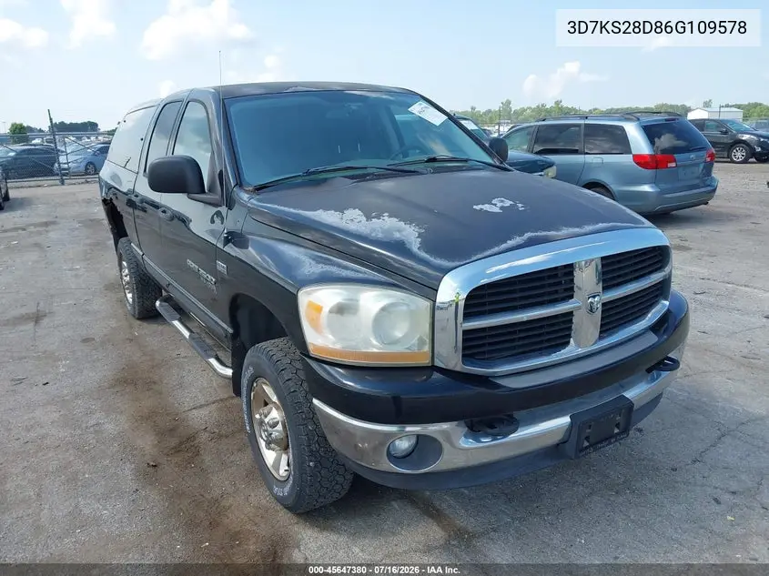 2006 Dodge Ram 2500 Slt/Trx4 Off Road/Sport/Power Wagon VIN: 3D7KS28D86G109578 Lot: 45647380